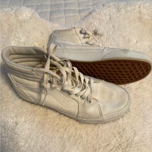 Vans Women's Cream High-Top Sneakers